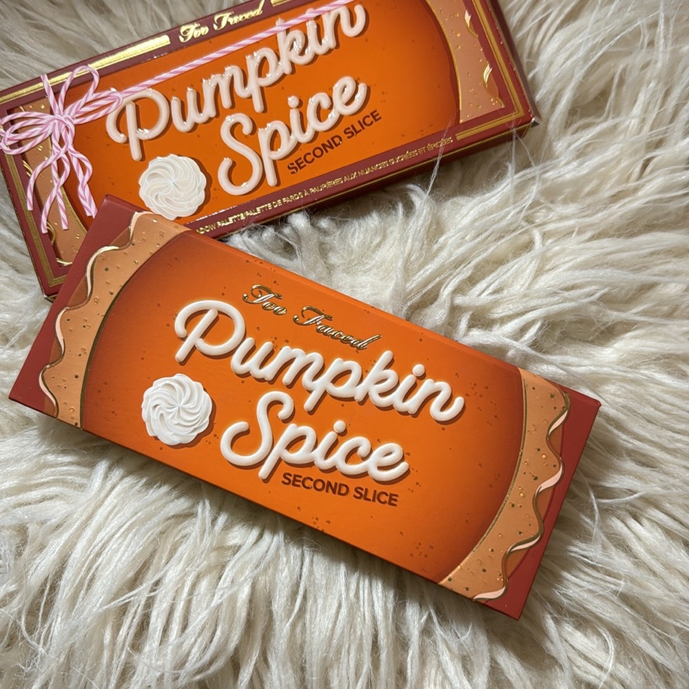 NIB Too Faced Pumpkin Spice Second Slice Sweet & Spicy Eyeshadow Palette